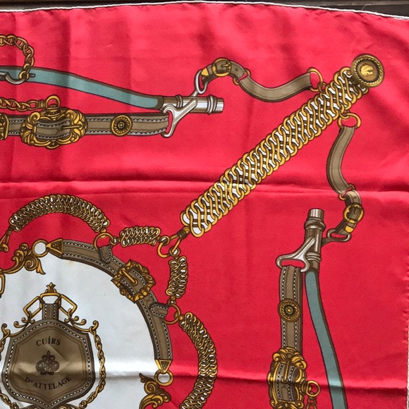 1980’s Vintage Pierre Baccara Square Scarf - Picture 5 of 8